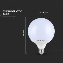 Lampi Iluminare, Bec LED - 13W G120 Е27 Alb natural Dimmable -6, dioda.ro
