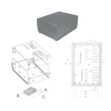 Accesorii, Carcasa plastic negru 118x297x216mm Z-39 -2, dioda.ro