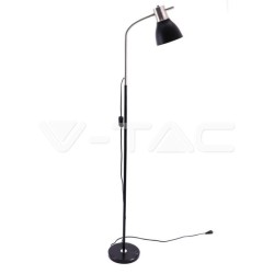 Lampi Iluminare, Lampa de Podea Designer Bază Metalică Întrerupator E27 Negru Crom -1, dioda.ro