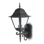Corp iluminat grădină E27 Negru Mat Mare Sus Lampi Iluminare, Corp iluminat grădină E27 Negru Mat Mare Sus -1, dioda.ro