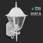 Corp iluminat grădină E27 Alb Mat Mare Sus Lampi Iluminare, Corp iluminat grădină E27 Alb Mat Mare Sus -1, dioda.ro