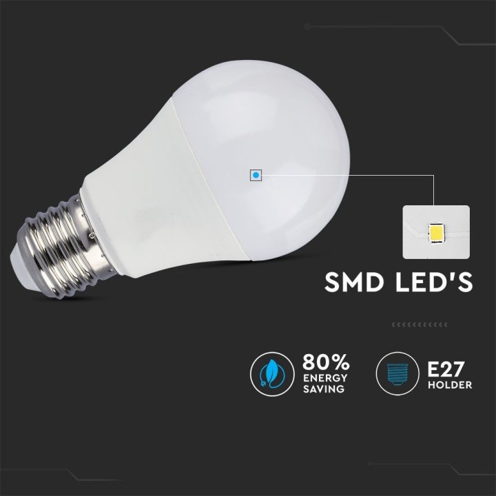 Lampi Iluminare, Bec LED - 9W 3 Step Dimming A60 Е27 Plastic, Alb rece -5, dioda.ro