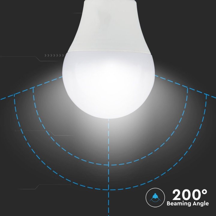 Lampi Iluminare, Bec LED - 9W 3 Step Dimming A60 Е27 Plastic, Alb rece -8, dioda.ro