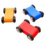 Jucarii, Pistă de tobogan din lemn + 3 mașini de jucărie Ecotoys -1, dioda.ro