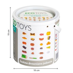 Jucarii, Alimente pentru tocat lemn 23buc Ecotoys -5, dioda.ro