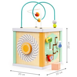 Jucarii, Sortare cuburi educative din lemn + blocuri Ecotoys -5, dioda.ro