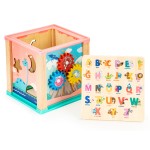 Jucarii, Cub educativ din lemn, sortator Ecotoys mula -1, dioda.ro