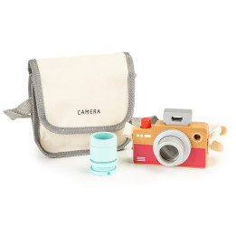 Jucarii, Geantă de jucărie pentru aparat de fotografiat din lemn caleidoscop ECOTOYS -1, dioda.ro