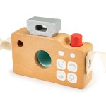 Jucarii, Geantă de jucărie pentru aparat de fotografiat din lemn caleidoscop ECOTOYS -1, dioda.ro