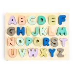 Jucarii, Tablă educativă din lemn cu litere numere 51 el. -1, dioda.ro