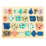 Jucarii, Tablă educativă din lemn cu litere numere 51 el. -1, dioda.ro