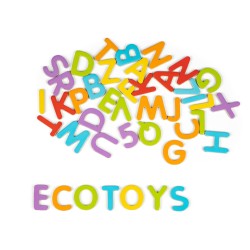 Jucarii, Litere magnetice, cifre, set de magnet ECOTOYS -4, dioda.ro