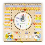 Jucarii, Calendar de ceas bord de manipulare din lemn -1, dioda.ro