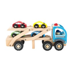 Jucarii, Camion jucărie din lemn camion remorcare 4 arcuri auto -2, dioda.ro