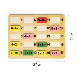 Jucarii, Blocuri matematice cu tablă educativă pentru domino -5, dioda.ro