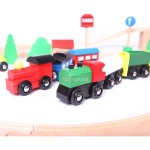 Jucarii, Linie de tren din lemn 49buc EcoToys -4, dioda.ro