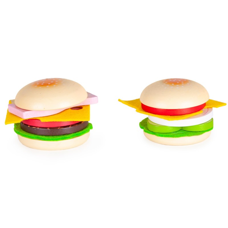 Jucarii, Jucarie Hamburger din lemn -1, dioda.ro
