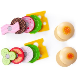 Jucarii, Jucarie Hamburger din lemn -5, dioda.ro