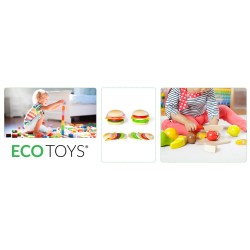 Jucarii, Jucarie Hamburger din lemn -15, dioda.ro