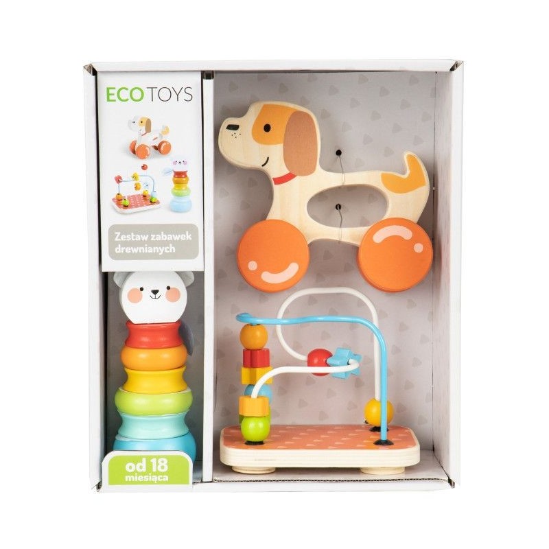 Jucărie educativă din lemn, set de 3 jucării Jucarii, Jucărie educativă din lemn, set de 3 jucării -1, dioda.ro