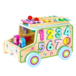 Jucarii, Mașinilor din lemn cu blocuri numerele + cifre -1, dioda.ro