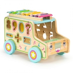 Jucarii, Mașinilor din lemn cu blocuri numerele + cifre -6, dioda.ro