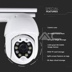 Camere Supraveghere, Cameră Wi-Fi Exterior 8 LED-uri 3MP IP65 Dom SKU: 8988 | VT: VT-5158 -3, dioda.ro