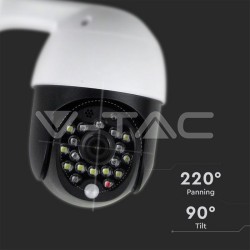 Camere Supraveghere, Cameră Wi-Fi Exterior cu Lumină Roșie&Albastră 3MP IP65 Dom SKU: 8989 | VT: VT-5159 -4, dioda.ro