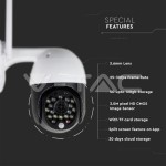 Cameră Wi-Fi Exterior cu Lumină Roșie&Albastră 3MP IP65 Dom SKU: 8989 | VT: VT-5159 Camere Supraveghere, Cameră Wi-Fi Exterior cu Lumină Roșie&Albastră 3MP IP65 Dom SKU: 8989 | VT: VT-5159 -1, dioda.ro