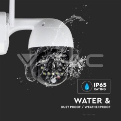 Camere Supraveghere, Cameră Wi-Fi Exterior cu Lumină Roșie&Albastră 3MP IP65 Dom SKU: 8989 | VT: VT-5159 -10, dioda.ro