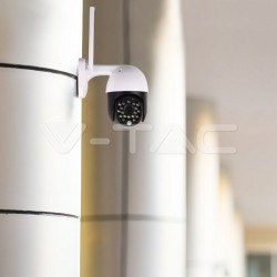 Camere Supraveghere, Cameră Wi-Fi Exterior cu Lumină Roșie&Albastră 3MP IP65 Dom SKU: 8989 | VT: VT-5159 -12, dioda.ro