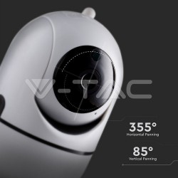 Camere Supraveghere, 1080P IP Cameră Video de Interior Ștecher EU & Funcție de Auto Urmărire SKU: 8439 | VT:  -7, dioda.ro