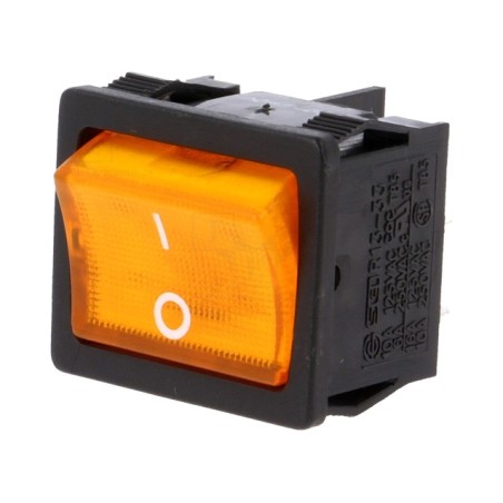 home, ROCKER DPST Poz: 2 OFF-ON 6A/250VAC portocalie 50mΩ UL94V-2 -1, dioda.ro