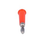 Conectori, Mufă banană 4mm 60VDC roşie neizolat Diam.cablu max: 5mm -1, dioda.ro