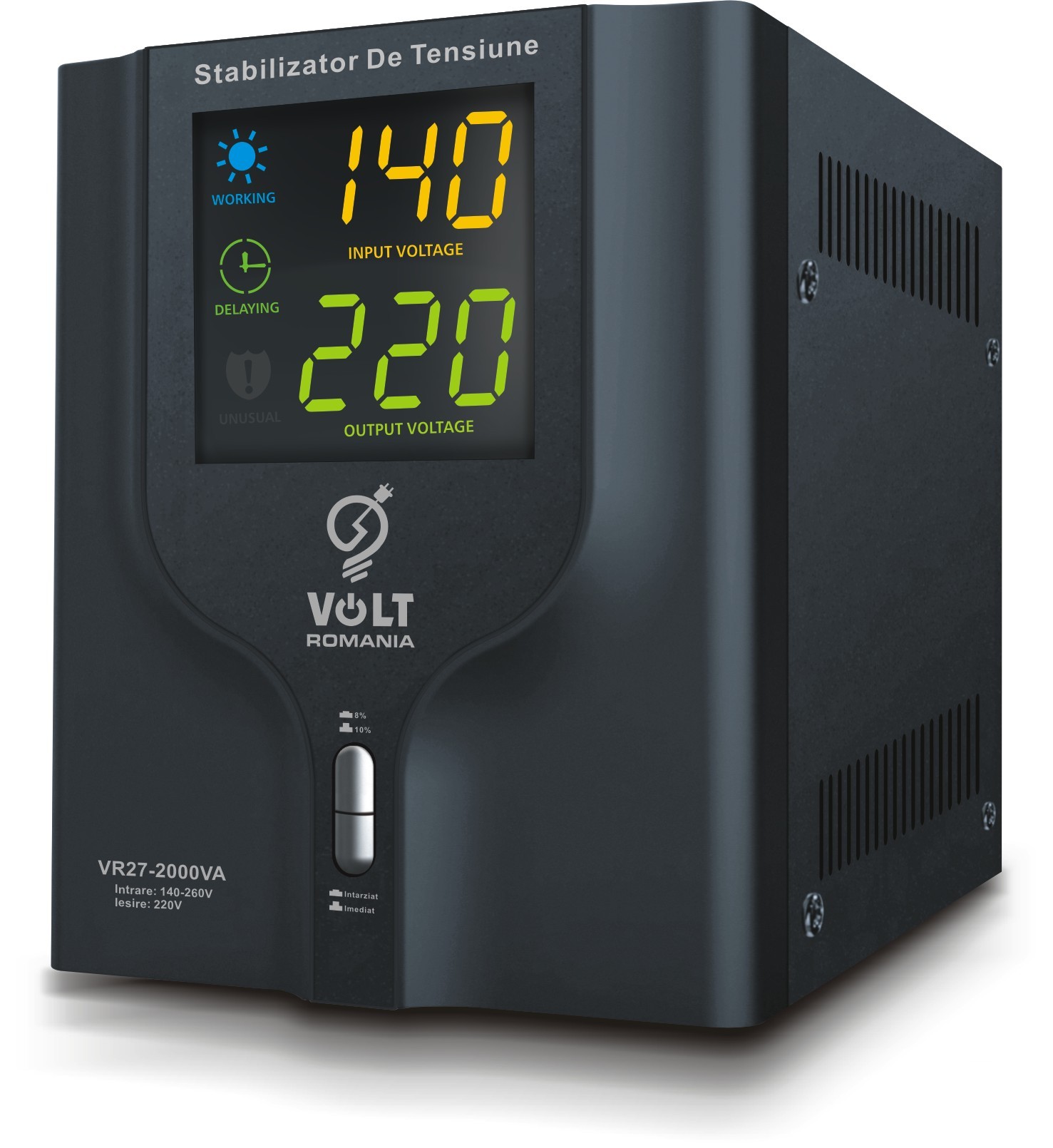 Stabilizator de tensiune cu releu vr27-2000 2000va
