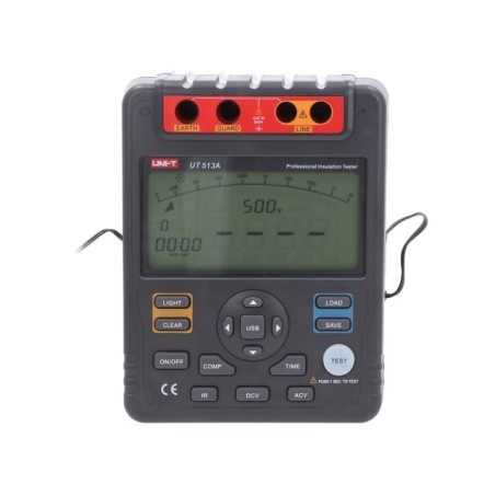 Tester de rezistență de izolare UNI-T UT513A 5kV, USB