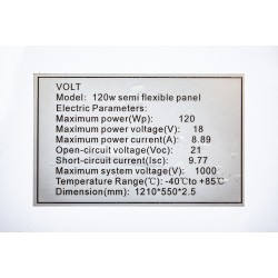 Panouri Fotovoltaice, Panou fotovoltaic flexibil 130W 12V FLEXIBIL DOAR 3 mm grosime  130W 18V 1065*685mm MONO -1, dioda.ro