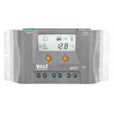 Controlere Panouri Solare, Regulator de tensiune pentru panouri fotovoltaice 10A 12V MPPT cu panou LCD VOLT POLSK -9, dioda.ro