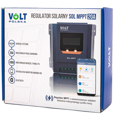 Controlere Panouri Solare, REGULATOR INCARCARE SOLAR SOL MPPT 20A (BLUETOOTH) -1, dioda.ro