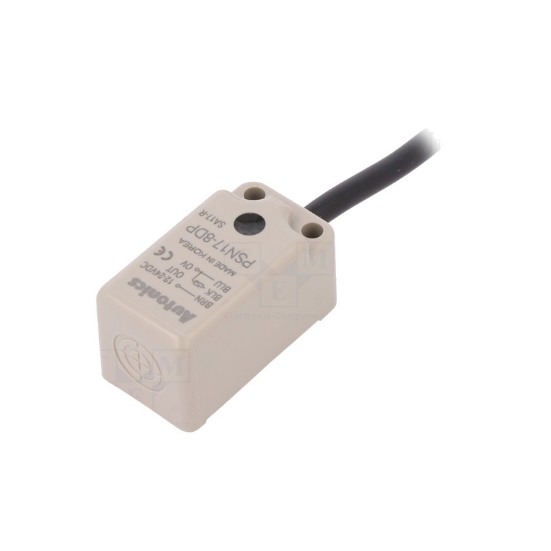Senzori inductivi dreptunghiulari, Senzor: inductiv 0÷8mm PNP / NO Ualim: 10÷30VDC 200mA cablu 2m -1, dioda.ro