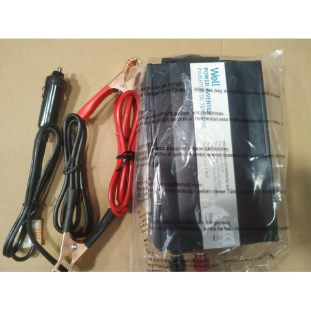 Invertor de tensiune 12V - 220V, USB, 300W, Well