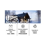 UPS centrale termice, UPS centrala termica TED Electric 900VA 500W Runtime extins utilizeaza 1 acumulator neinclu -6, dioda.ro