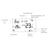 Electrice, Termostat ambient centrala termica / incalzire in pardoseala COMFORT WT-20 radio WIFI Compatibil Googl -6, dioda.ro