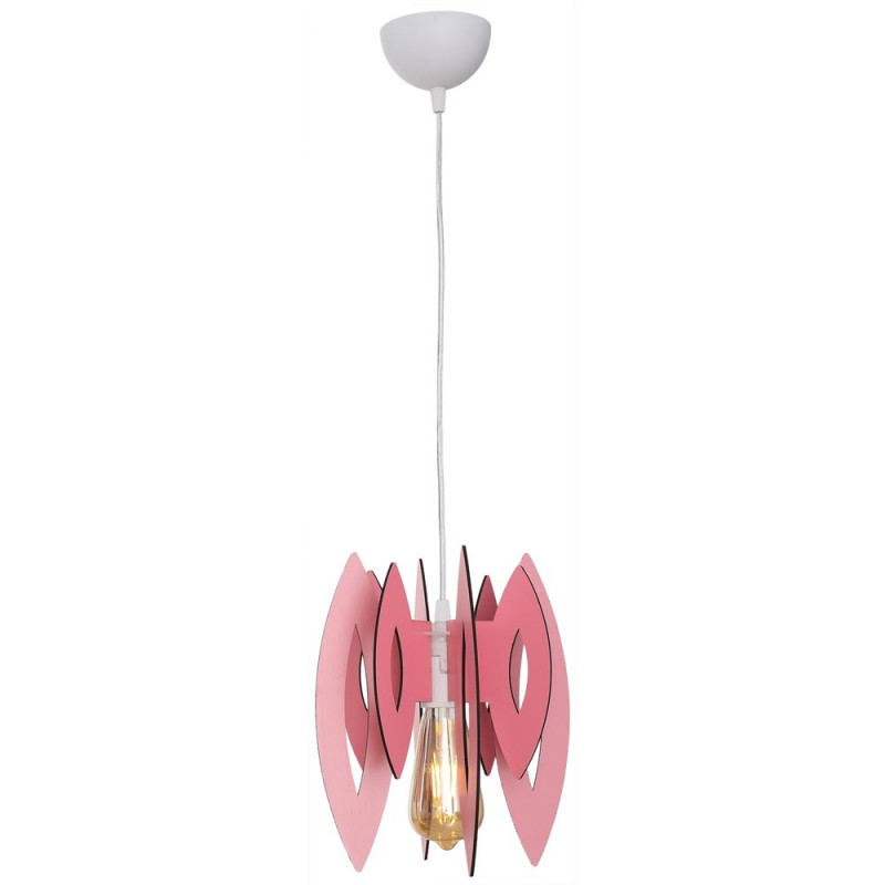 Pendul Elips Roz 1XE14 60W 70cm Lampi interior, Pendul Elips Roz 1XE14 60W 70cm -1, dioda.ro