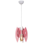 Pendul Elips Roz 1XE14 60W 70cm Lampi interior, Pendul Elips Roz 1XE14 60W 70cm -1, dioda.ro