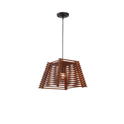 Lampi interior, Pendul Manilla Lemn Inchis 1xE27 40W     -1, dioda.ro