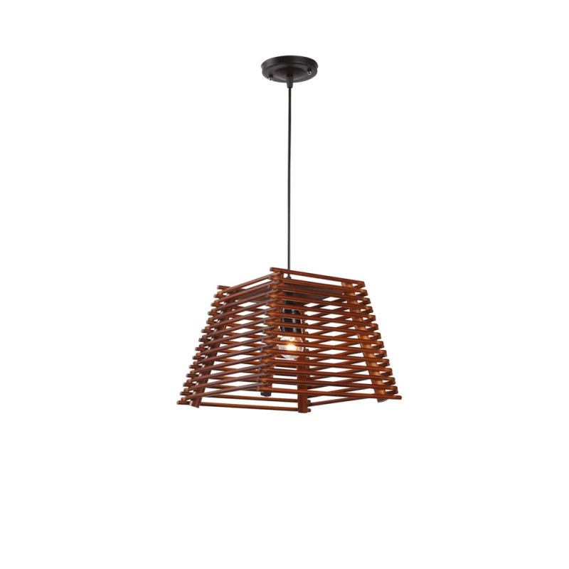 Pendul Manilla Lemn Inchis 1xE27 40W Lampi interior, Pendul Manilla Lemn Inchis 1xE27 40W -1, dioda.ro
