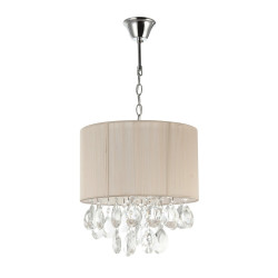 Lampi interior, Pendul Retro Crom+Alb 4xE27 60W -1, dioda.ro