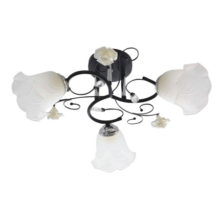 Lampi interior, Lustra Lady Crom+Negru+Alb 3xE14 60W -1, dioda.ro