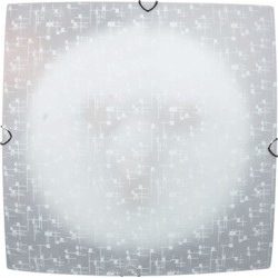 Lampi interior, Plafoniera Vibrato Alb 2xE27 60W 300X300mm     -1, dioda.ro